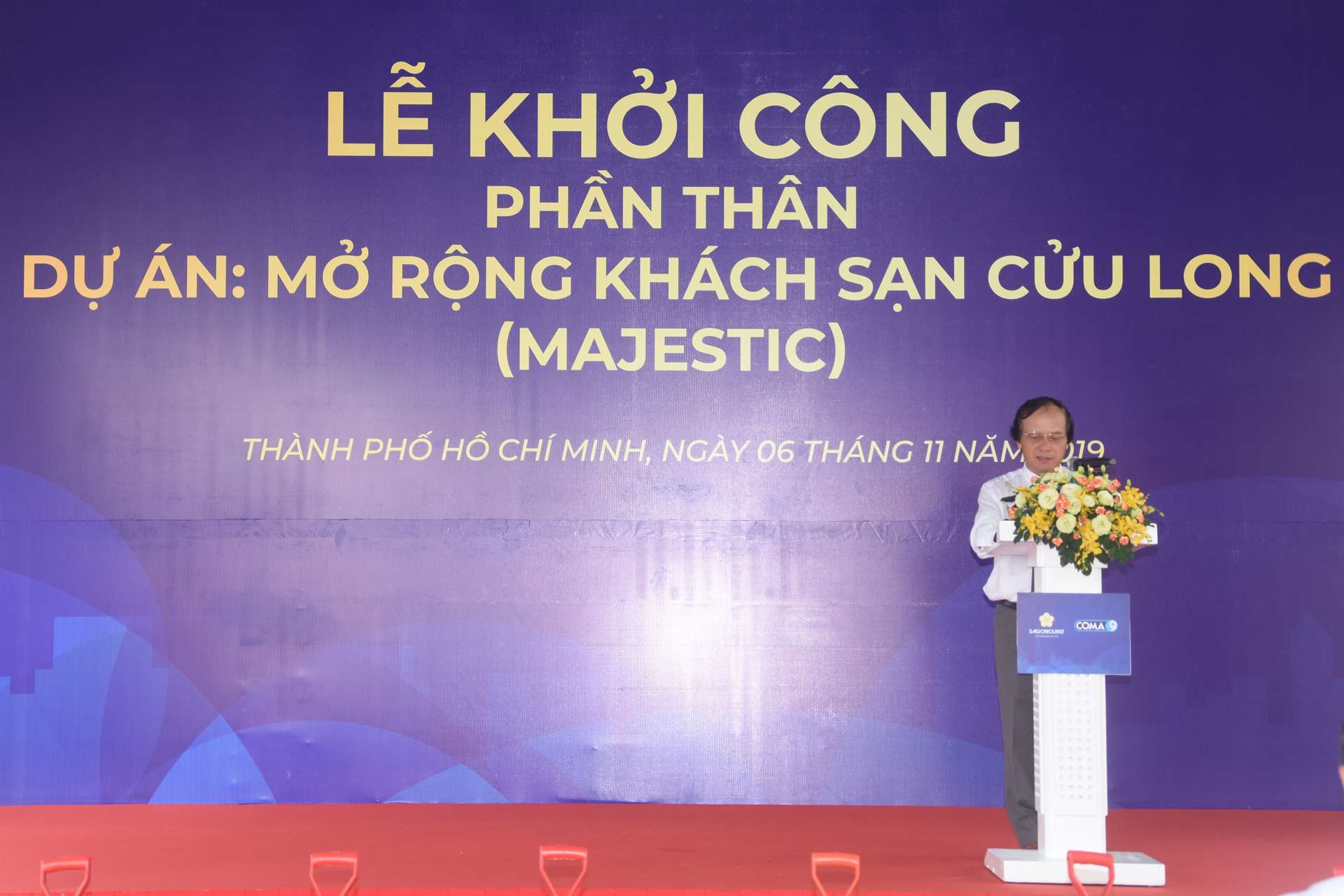 Phát biểu của Ông Nguyễn Tự Nguyện, Chủ tịch HĐQT -  Tổng Giám đốc cty COMA9 (Nhà thầu chính)
